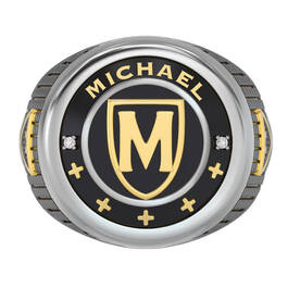 Shield Signet Diamond Ring 10712 0016 b front