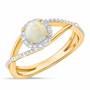 Birthstone  Diamond Ring 1099 001 8 10