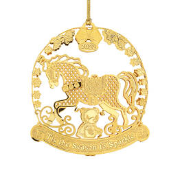 2022 Gold Ornament Collection 6536 0026 e horse