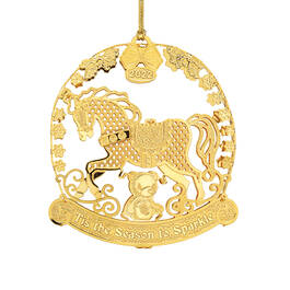 2022 Gold Ornament Collection 6536 0026 e horse