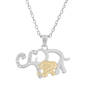 Mother Child Diamond Elephant Pendant 11142 0741 a main