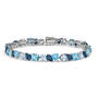 Blue Wave 19 Carat Blue Topaz Diamond Bracelet 12047 0018 a main
