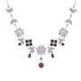 Cherry Blossom Crystal Neck Ear Set 10302 0012 b necklace