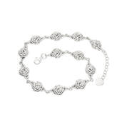 A Dozen Roses Sterling Silver Bracelet 11756 0011 b bracelet
