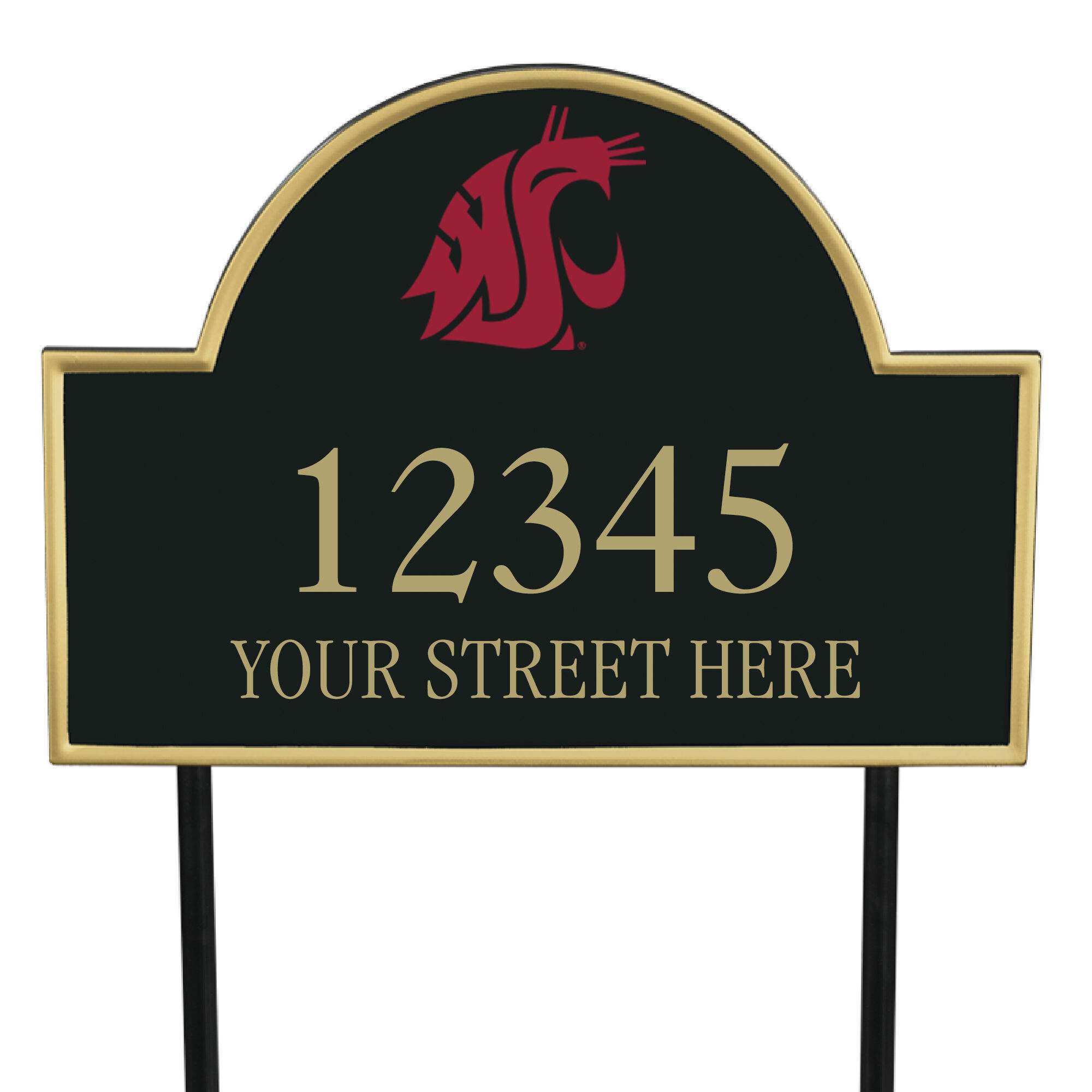 The College Personalized Address Plaque 5716 0384 b Washington State