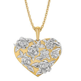 Your Secret Message Diamond Rose Pendant 10985 0016 b pendant