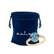 Blue Lagoon Diamond & Gemstone Ring 11676 0018 g giftpouch