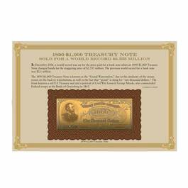 22kt Gold Replicas of Classic US Paper Currency Collection 9497 004 3 1