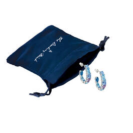 Blue Wave Crystal Earrings 11987 0038 g giftpouch