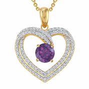 Personalized Birthstone Heart Pendant 6307 001 5 2