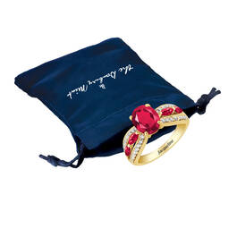 Ruby Red Ravishing Personalized Ring 10103 0021 m gift pouch