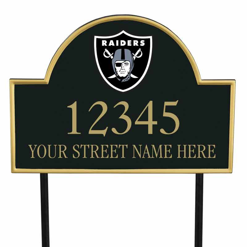 The NFL Personalized Address Plaque 5463 0355 w raiders