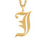 Personalized Edge Initial Pendant 11870 0012 a main