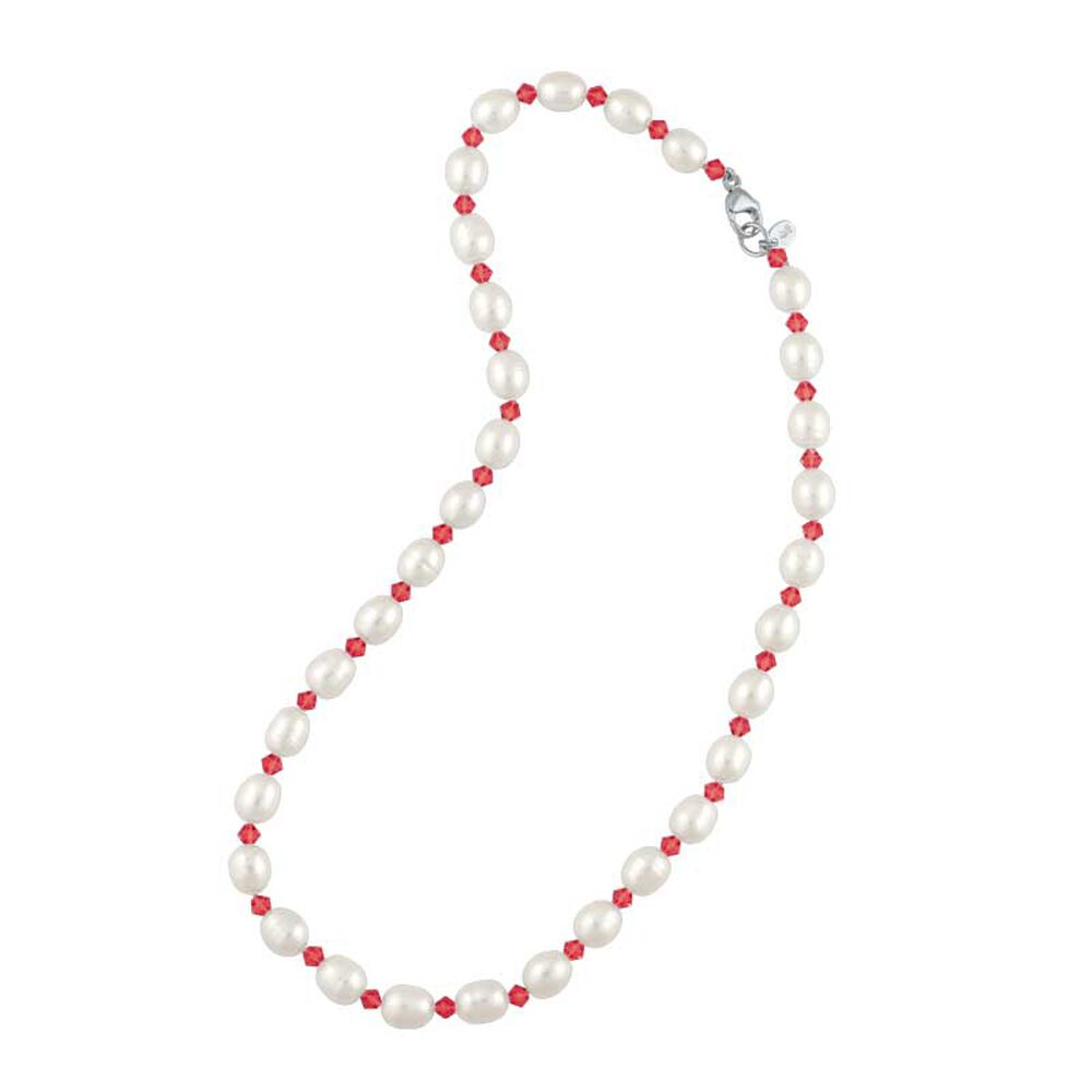 Birthstone and Pearl Necklace