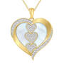 I Love You Personalized Custom Diamond Pendant, I Love You Personalized Custom Diamond Pendant 10730 0014 b front