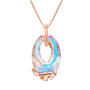 The Shimmering Sea Personalized Crystal Rose Gold Pendant 12527 0017 c back