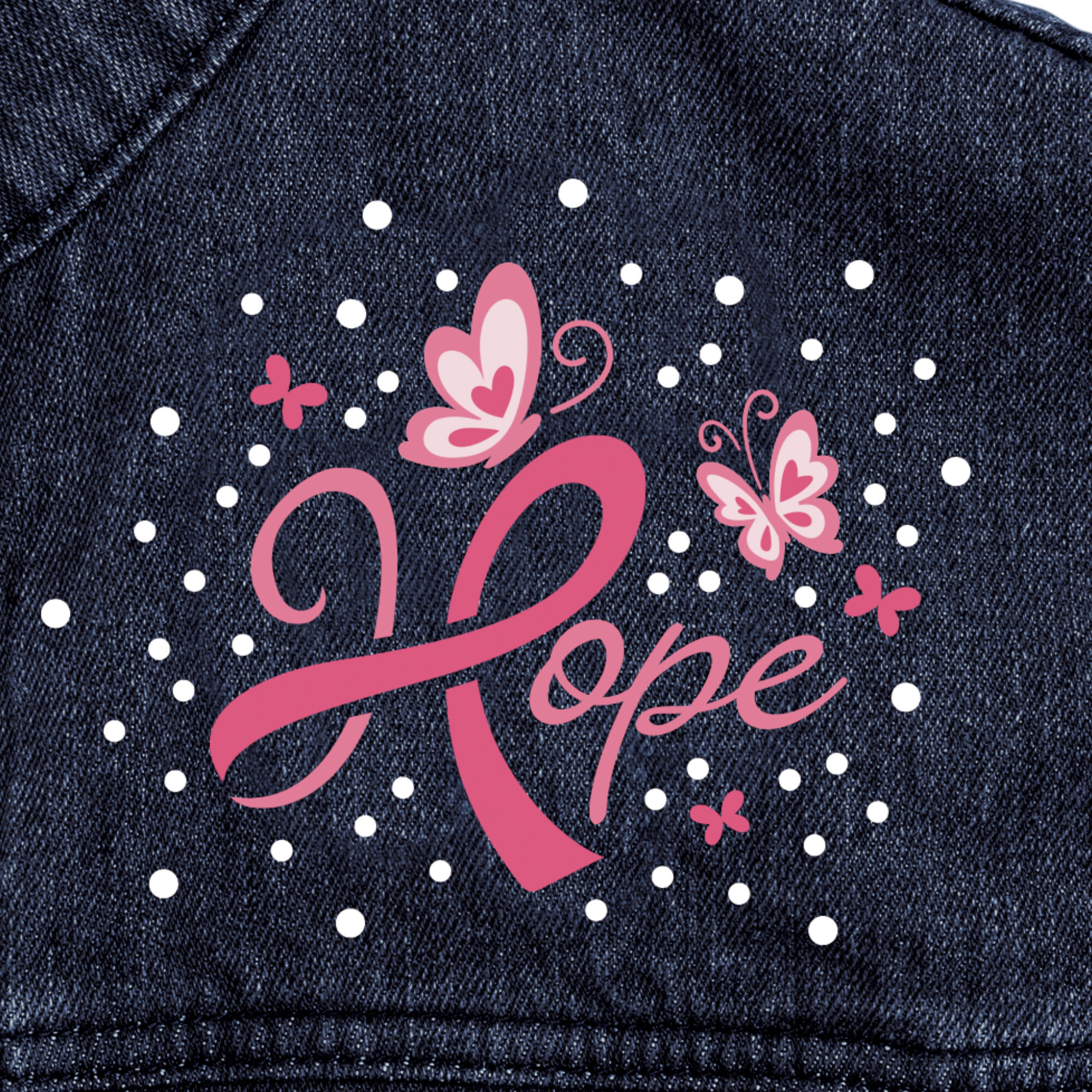 Personalized Hope Denim Jacket 10457 0015 e closeup