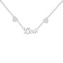 Sterling Silver Zodiac Necklace, Celestial Signs Zodiac Necklace 6807 0010 e leo