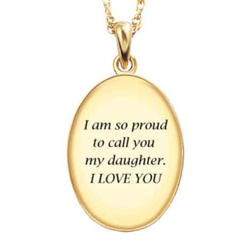 My Daughter I Am So Proud Diamond Pendant