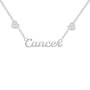 Sterling Silver Zodiac Necklace, Celestial Signs Zodiac Necklace 6807 0010 d cancer
