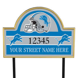 NFL Pride Personalized Address Plaques 5463 0405 a lions