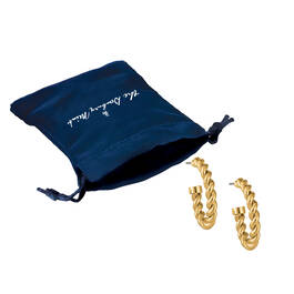 Golden Swirl Necklace Earring Bracelet Set 12279 0033 h giftpouch