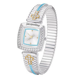 Birthstone Cross Watch 11153 0010 c march