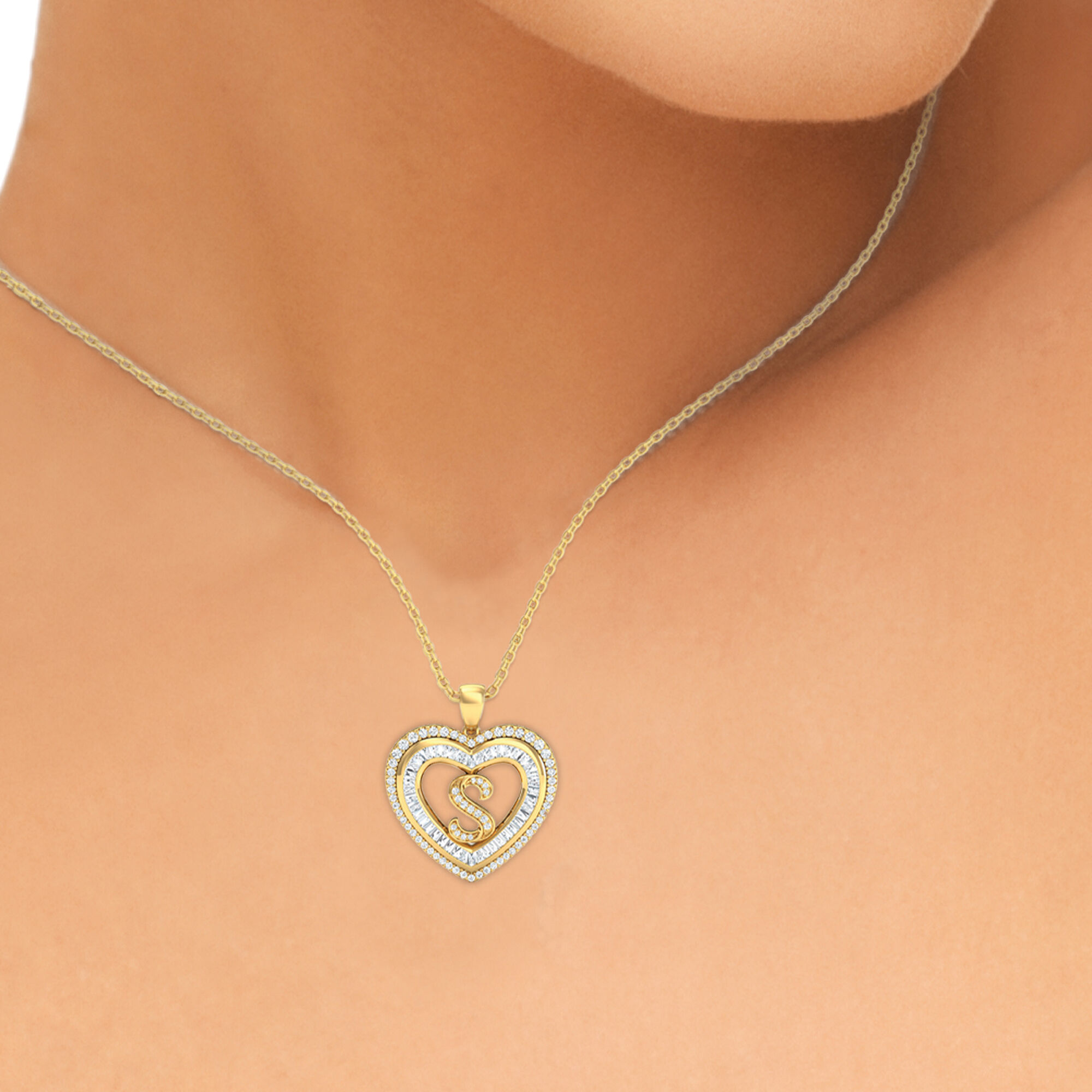 Initial Heart Pendant 10383 0014 u model