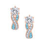 Birthstone Swirl Earrings, Birthstone Swirl Earrings 6531 0021 c march