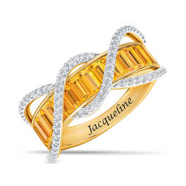 Personalized Birthstone Wave Ring 10949 0011 k november
