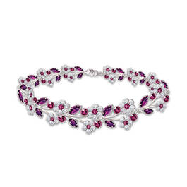 Mulberry Blooms Crystal Bracelet 4505 0085 a main
