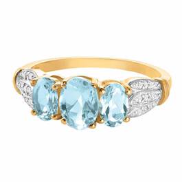 Siren of the Sky Topaz  Diamond Ring 2950 001 4 5