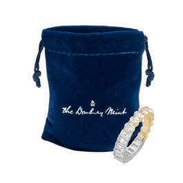 Diamonisse Silver Gold Eternity Ring 11777 0016 m giftpouch