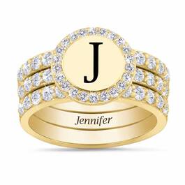 Stackable Initial Ring Set 1412 001 8 1
