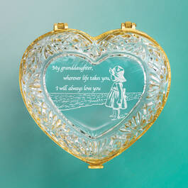 Always My Granddaughter Crystal Jewelry Box 10501 0011 c box