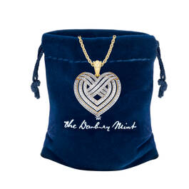 Golden Kiss Heart Pendant 10684 0028 g gift pouch