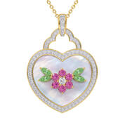 Love You Forever Daughter Heart Pendant 10546 0018 b front
