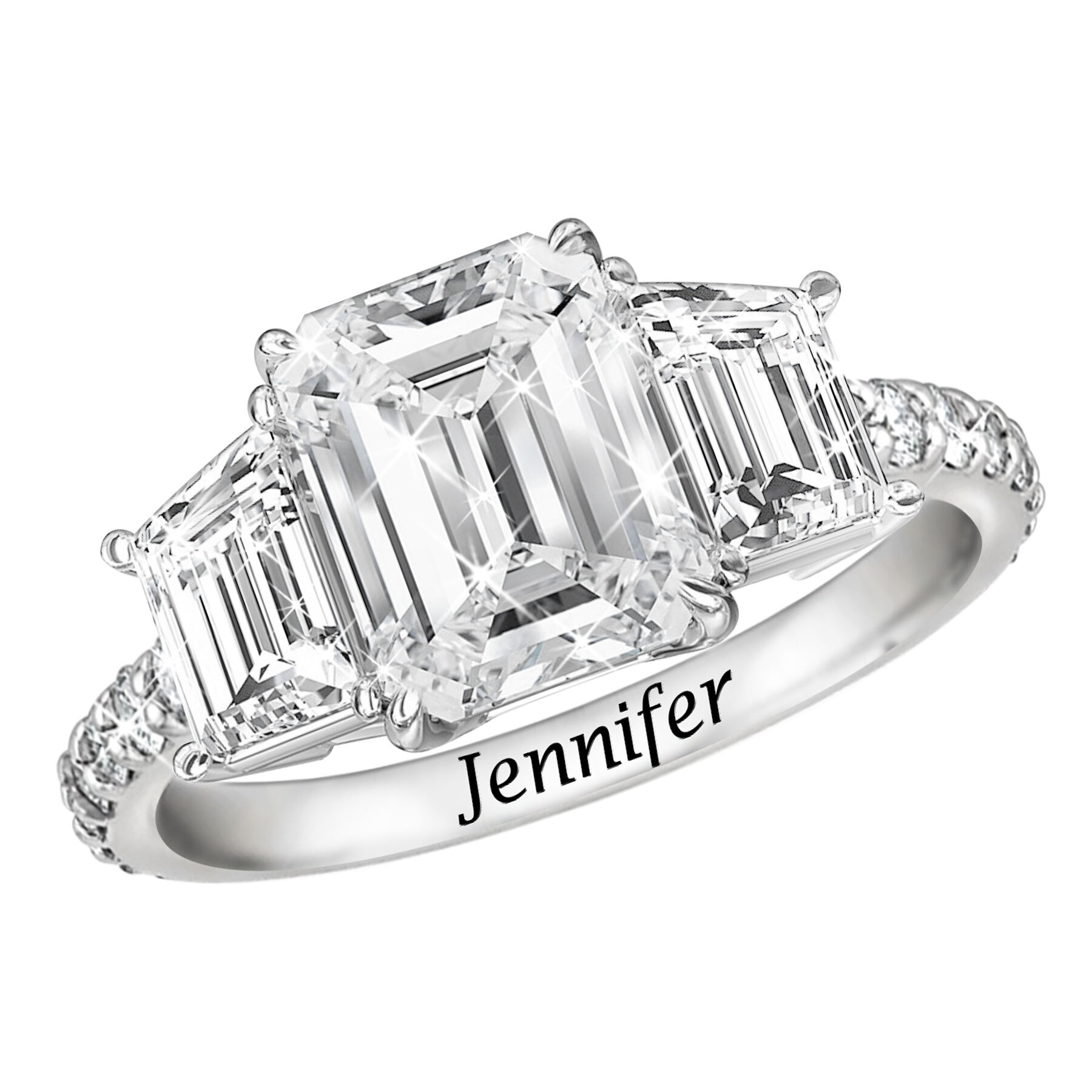 Dazzling Diamonisse Personalized Ring