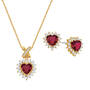 Perfectly Paired Heart Pendant and Earring Set 6574 0011 a main