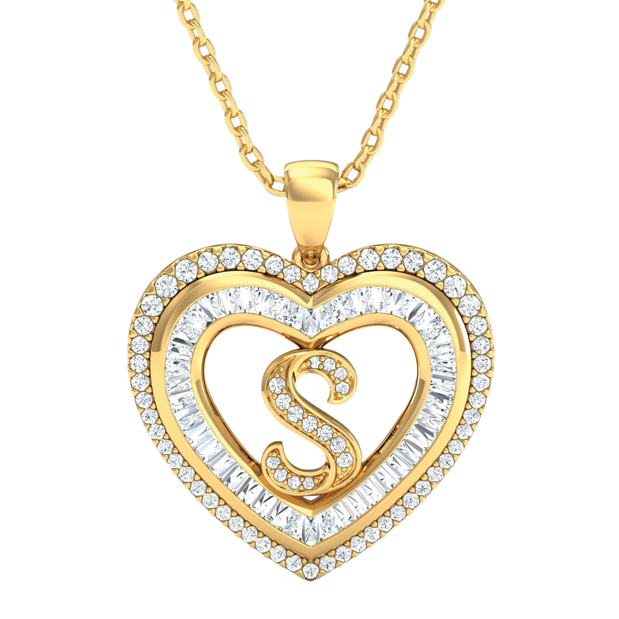 Initial Heart Pendant 10383 0014 s pendant