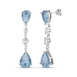 White Blue Topaz Necklace Earring Set 11142 2093 c earrings