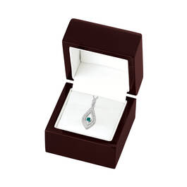 Blue Lagoon 14kt White Gold Diamond Pendant 11859 0017 g giftbox