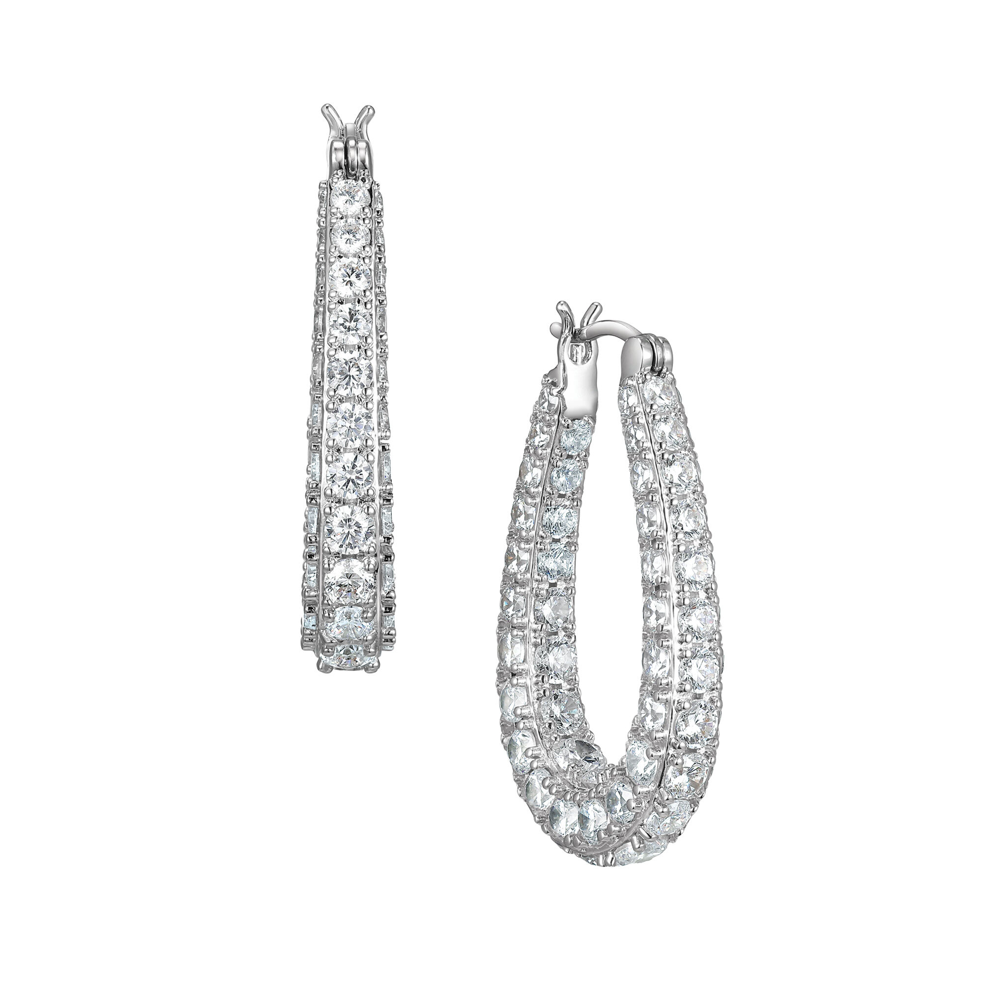 Royal Radiance Twenty-Carat Hoops