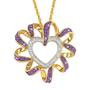 Birthstone Beauty Diamond Heart Pendant 2627 001 7 2
