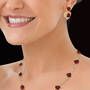 A Dozen Roses Heart Necklace Earring Set 10244 0013 n model