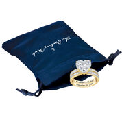 Personalized Endless Love Ring Set 10305 0019 g gift pouch