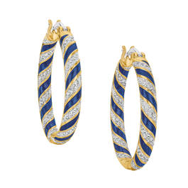 Birthstone Inside Out Hoops 11072 0018 i september