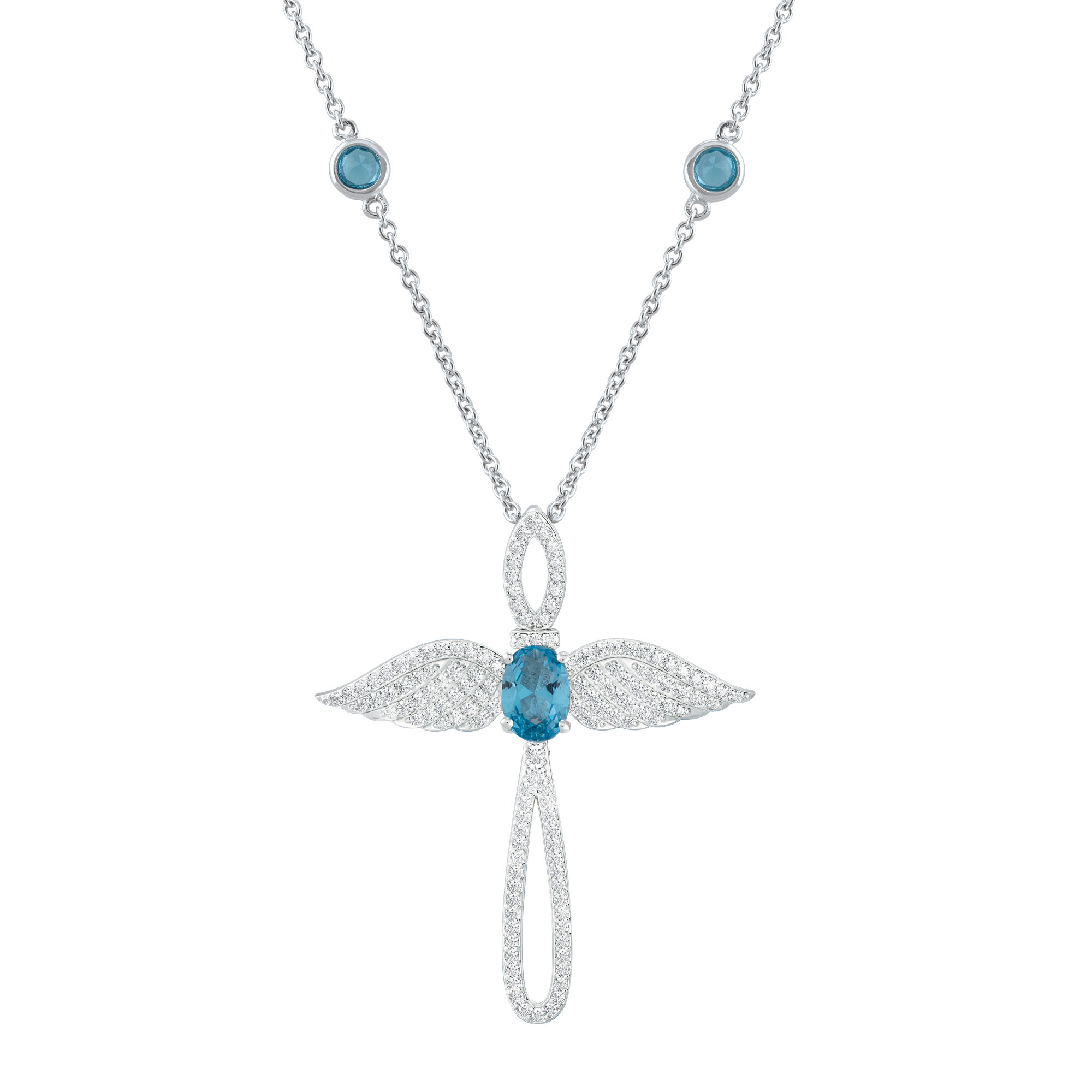 Touched by an Angel Birthstone Necklace 6842 0017 l december