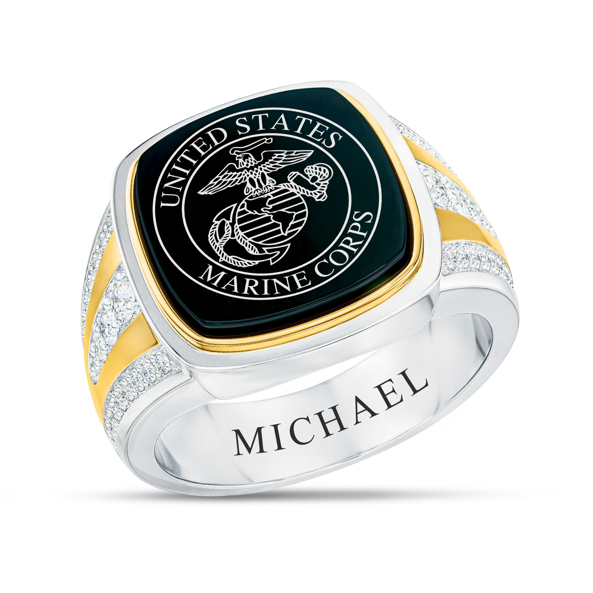 The US Marines Birthstone Ring 10347 0035 d april