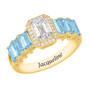 Personalized Signature Birthstone Ring 10664 0014 c march